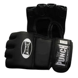 90041     ~ FINGERLESS MITTS LEATHER BLACK
